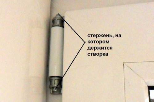 Как снять верхнюю петлю пластикового окна. Как снять/установить створку пластикового окна
