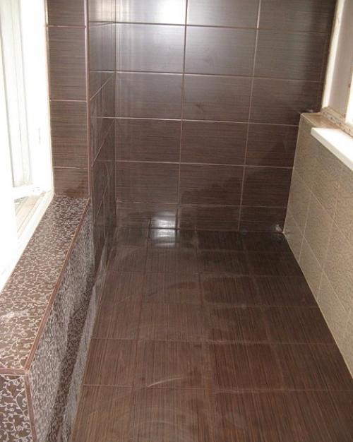 Отделка пола на балконе плиткой своими руками. Виды плиток для балкона 04 Отделка пола на балконе плиткой своими руками. Виды плиток для балкона 04