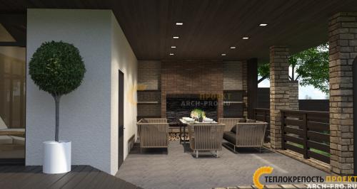 Проект бани с бассейном и тренажерным залом. Проект банного комплекса на склоне: в компоновке с тренажерной и спа, п. Старопышминск