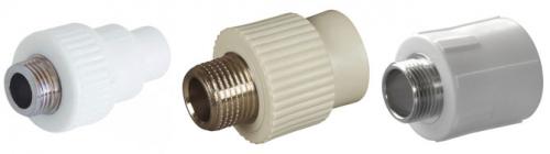 Соединение пластиковых труб с металлическими. Резьбовое