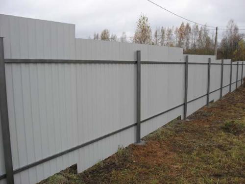 Установка 3д Забора на склоне. Осмотр территории, разметка, чертеж