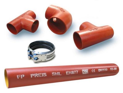 Безраструбная чугунная канализация. Устройство безраструбной чугунной канализации