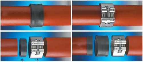 Безраструбная чугунная канализация. Устройство безраструбной чугунной канализации