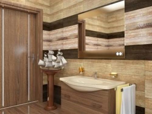 Отделка ванной комнаты деревом. Деревянная ванная комната — идеи и вдохновение 09