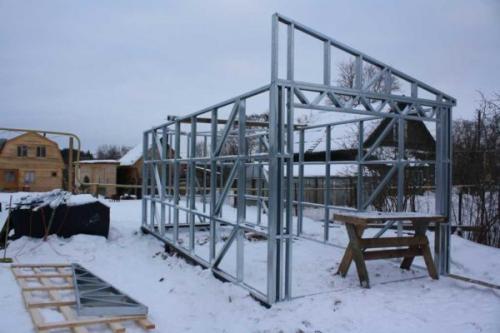 Каркасные гаражи из металлопрофиля. Как делать каркас