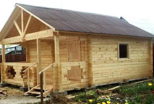 Планировка бани 6 на 4 с туалетом. Материал для возведения бани