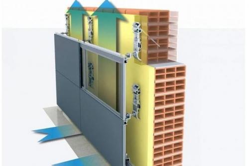 Этапы монтажа вентилируемых фасадов. Технология отделки фасада 03