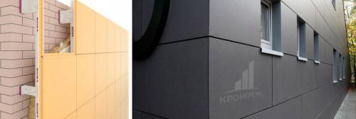 Этапы монтажа вентилируемых фасадов. Технология отделки фасада 06