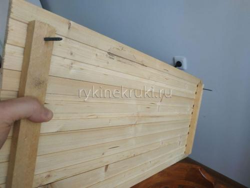 Деревянный фартук на кухне. Кухонный фартук из дерева своими руками
