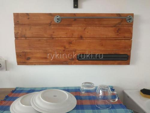 Деревянный фартук на кухне. Кухонный фартук из дерева своими руками