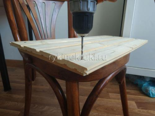 Деревянный фартук на кухне. Кухонный фартук из дерева своими руками