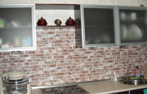 Что использовать на кухне кроме плитки. Покраска или побелка 21