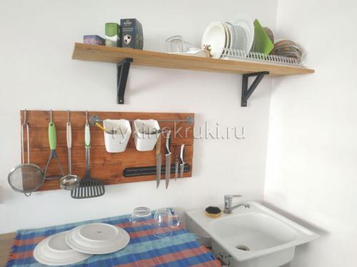 Деревянный фартук на кухне. Кухонный фартук из дерева своими руками