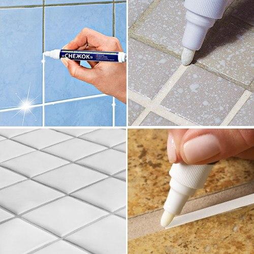 Как обновить старую кафельную плитку. Обновление швов