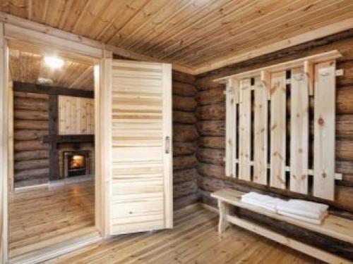 Планировка бань с комнатой отдыха. Планировка бани 06