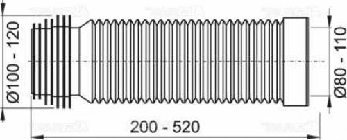 Гофра для унитаза размеры, какие бывают. Как выбрать