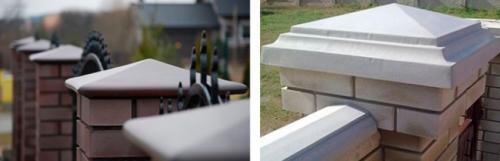 Заглушки на трубы для забора. Виды заглушек на столбы для забора