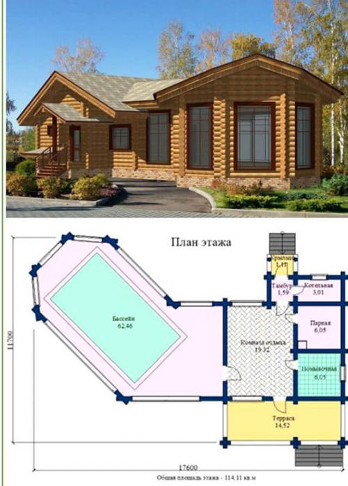 Бассейн с баней под одной крышей проекты. Проект банной постройки с бассейном