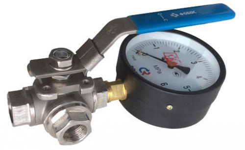 Положения трехходового крана для манометра. Функции трехходового крана под прибор для измерения давления (манометра)