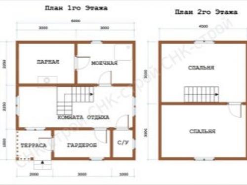 Баня с 2 спальнями и террасой. Проект каменной бани – продуманная рациональность 06