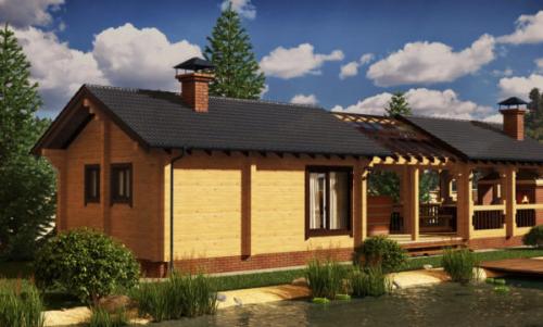 Баня с кухней и комнатой проект отдыха верандой. Варианты проектов