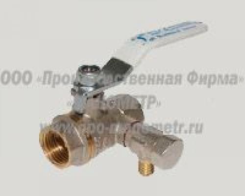 Кран для манометра со спускником. Кран шаровый со спускником 01