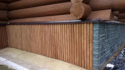 Отделка цоколя деревом. Отделка цоколя частного дома: 15 вариантов облицовки