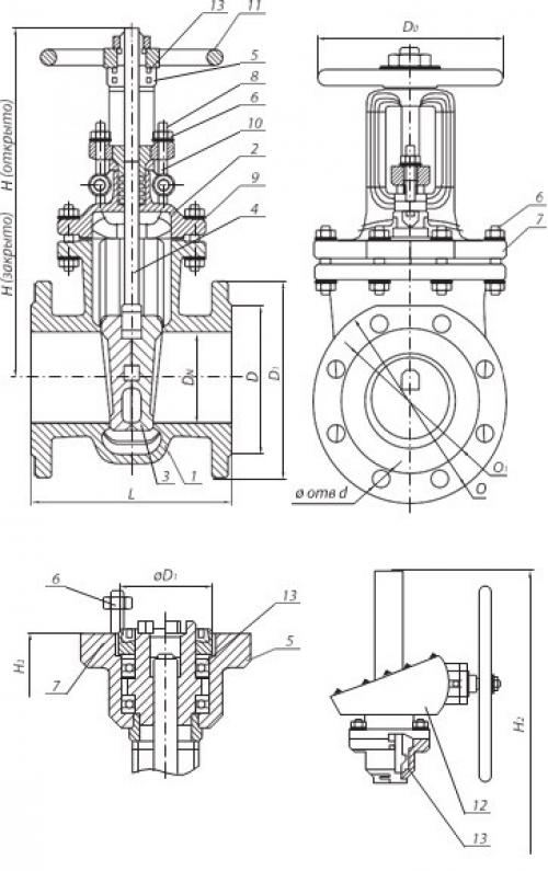 Привод задвижки электрический. 02