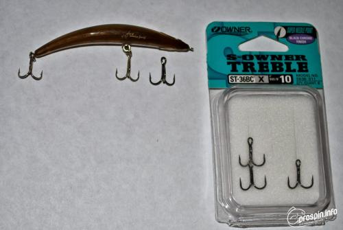 Как поменять тройник на воблере. #1 SerGuitar