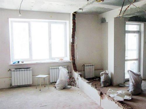 Демонтаж несущей стены. Правила сноса 03