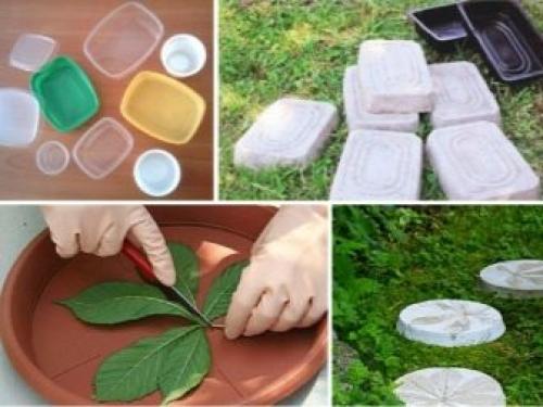 Как кладут тротуарную плитку на даче. Способы 02