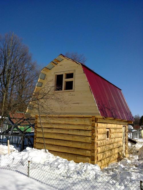 Сруб бани с бассейном. Проекты деревянных бань 01