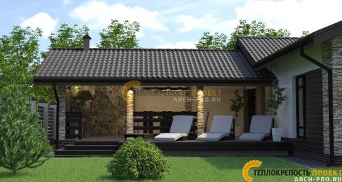 Проекты бани с бассейном и комнатой отдыха из кирпича. Проект угловой бани: с террасой или беседкой, барбекю и бассейном