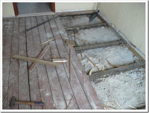 Демонтаж пола в квартире стяжка. Демонтаж деревянного пола