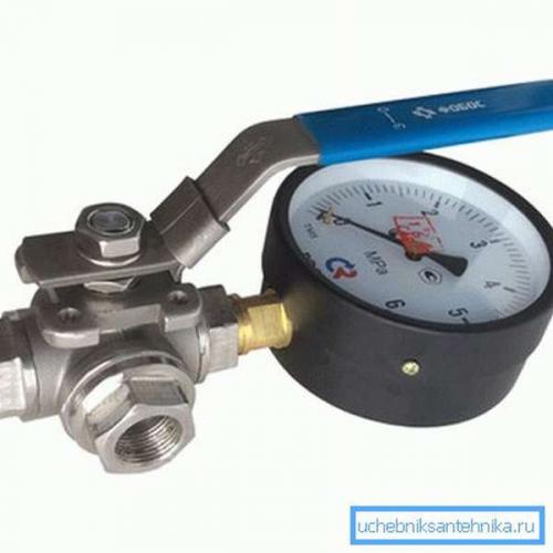 Для чего нужен трехходовой кран между сосудом и манометром ответ. Трехходовой кран для манометра: цели применения, варианты