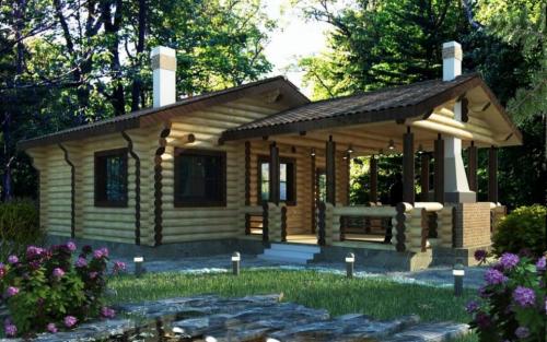 Проекты небольшой бани из бруса. Типовые проекты