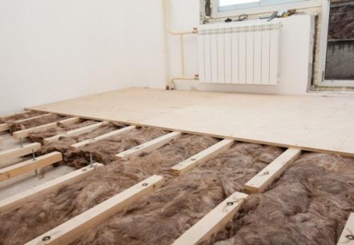 Замена лаг пола в квартире. Устройство пола на лагах