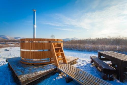 Баня с купелью на улице. Купель с подогревом — выбор конструкции