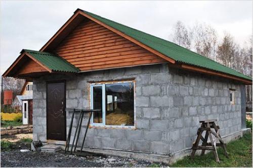 Проект небольшой бани из пеноблоков. Бани из пеноблока: подготовка и возведение основания. Кладка и устройство кровли. Отделка