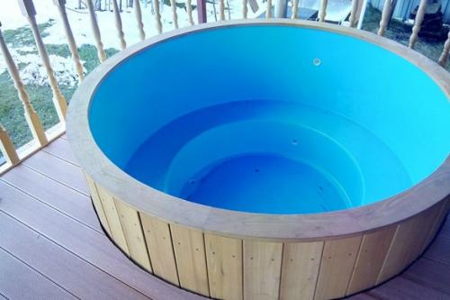 Баня с купелью на улице. Купель с подогревом — выбор конструкции