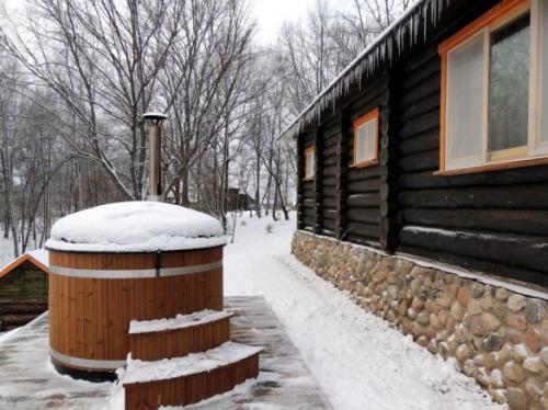 Баня с купелью на улице. Купель с подогревом — выбор конструкции