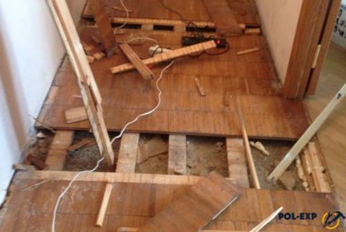 Как аккуратно снять половую доску. Причины для снятия деревянного пола