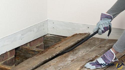 Как аккуратно снять половую доску. Причины для снятия деревянного пола