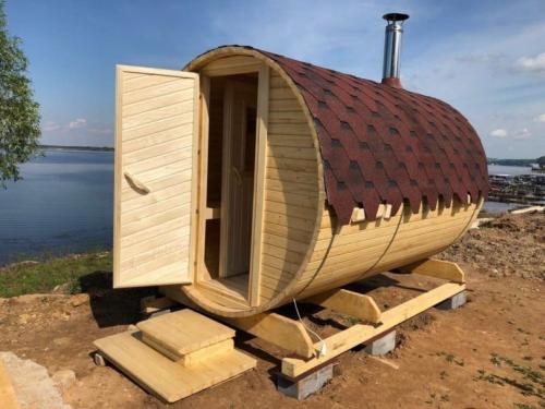 Баня бочка с террасой. Баня-бочка: 7 советов по выбору с руководством по сборке, установке и обслуживанию круглой конструкции бани + отзывы владельцев