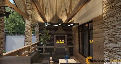 Баня с террасой и бассейном проекты. Проект угловой бани: с террасой или беседкой, барбекю и бассейном