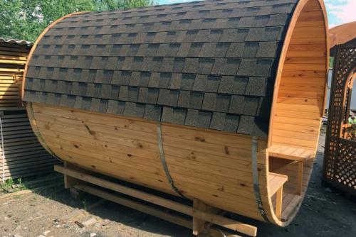 Баня бочка с террасой. Баня-бочка: 7 советов по выбору с руководством по сборке, установке и обслуживанию круглой конструкции бани + отзывы владельцев