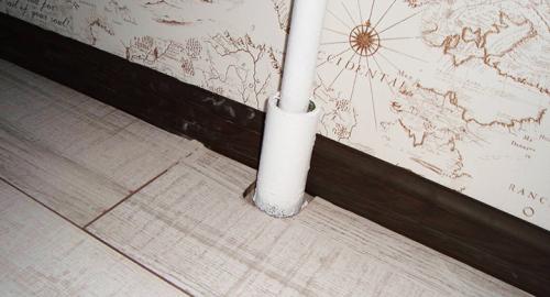 Заглушки на трубы пластиковые для ламината. Как красиво закрыть зазоры в ламинате вокруг труб отопления