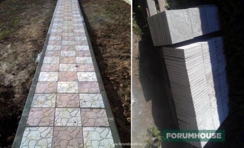 Самодельные формы для тротуарной плитки своими руками. Плитка-самоделка от Костя9