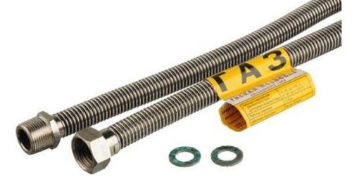 Шланг металлический гофрированный для газа. Сильфонная подводка для газа — характеристики, выбор