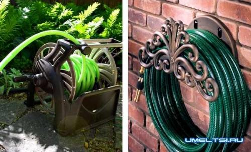 Держатель для шланга поливочного своими руками. Катушка для поливочного шланга своими руками